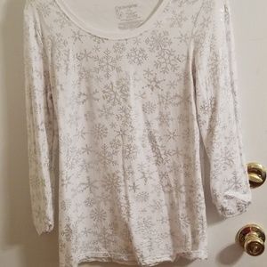 Sparkle snowflake top